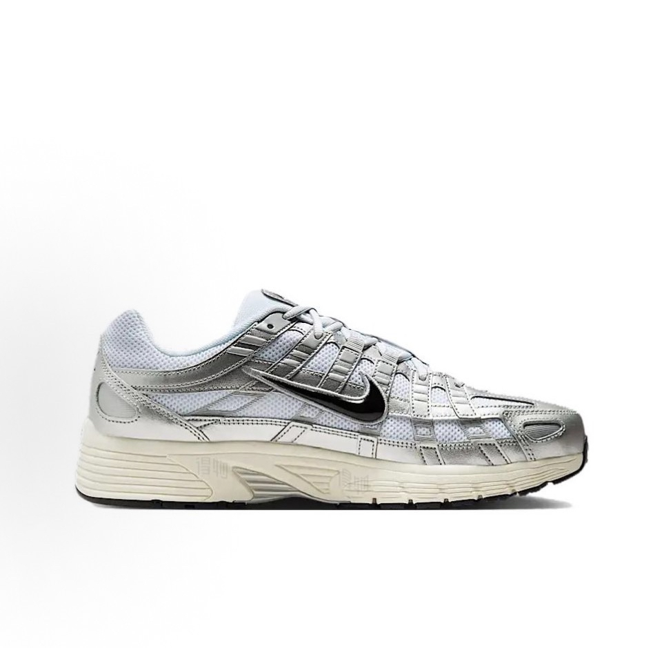 Nike p6000 'White Black Metallic Silver Silver'