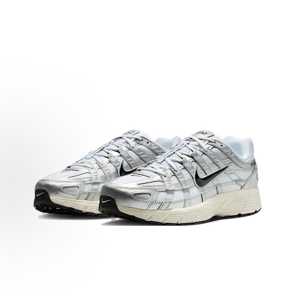 Nike p6000 'White Black Metallic Silver Silver'