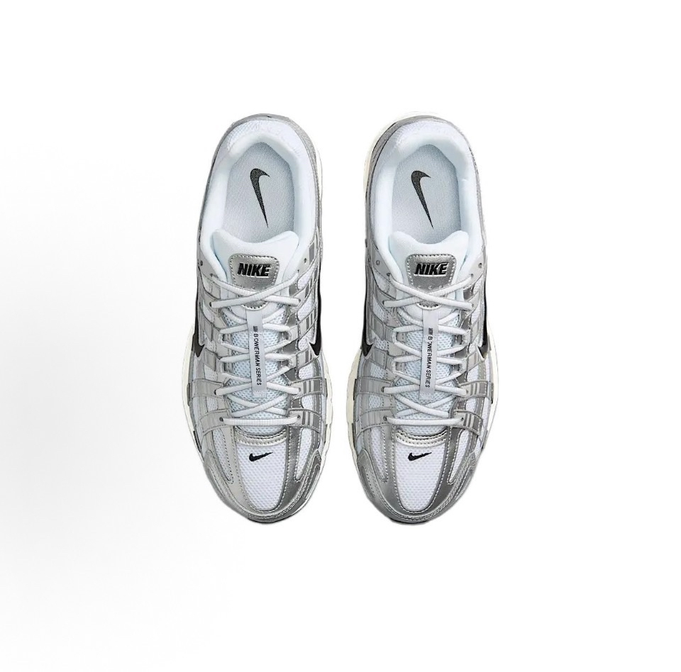 Nike p6000 'White Black Metallic Silver Silver'