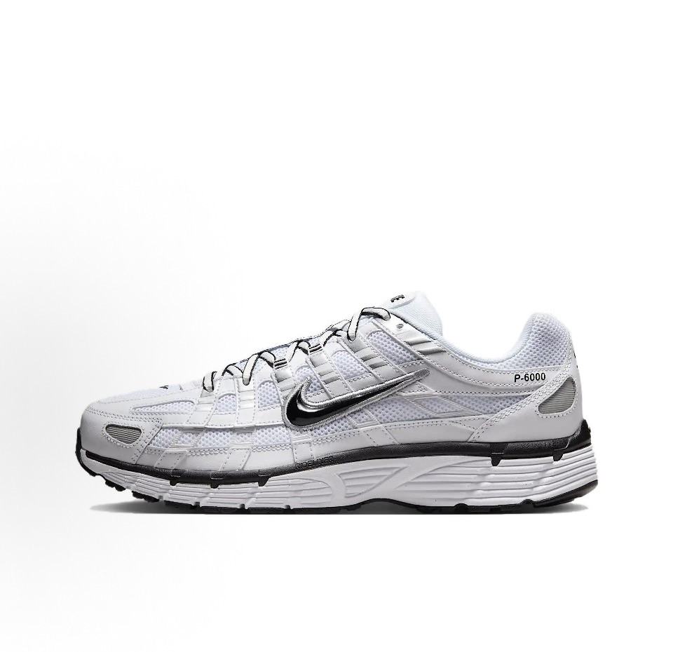 Nike p6000 'White Metallic Silver Black'